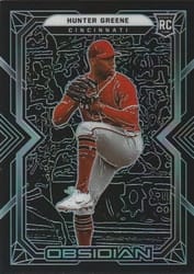 2022 Panini Chronicles Obsidian Hunter Greene #60 card