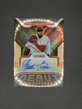 2022 Panini Prizm Debut Signatures Hunter Greene #DS-HG card