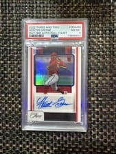2022 Panini Three and Two Day One Autographs Hunter Greene #DOA-HG card