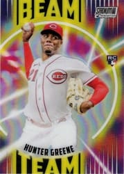 2022 Stadium Club Chrome Beam Team Hunter Greene #BT-11 card