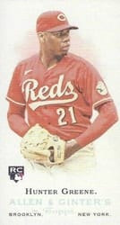 2022 Topps Allen & Ginter Mini Rookie Design Variations Hunter Greene #RDV-10 card