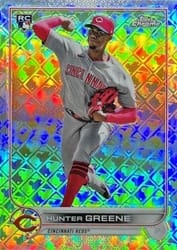 2022 Topps Chrome Logofractor Edition Base Set Hunter Greene #113 card
