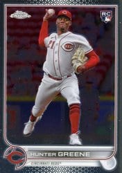 2022 Topps Chrome Update Base Set Hunter Greene #USC191 card