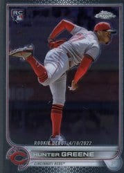 2022 Topps Chrome Update Base Set Hunter Greene #USC93 card