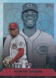 2022 Topps Fresh Faces Hunter Greene #FF-10 card