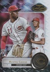 2022 Topps Gold Label Base Set Hunter Greene #34 card