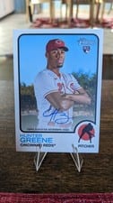2022 Topps Heritage Real One Autographs Hunter Greene #ROA-HGR card