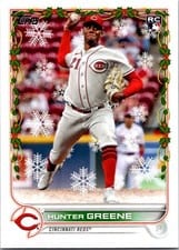 2022 Topps Holiday Hunter Greene #HW130 card