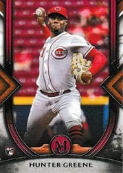 2022 Topps Museum Collection Base Set Hunter Greene #3 card