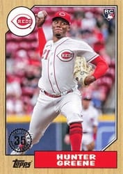 2022 Topps Update 1987 Topps Hunter Greene #87TBU-2 card