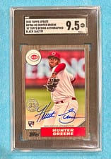 2022 Topps Update 1987 Topps Autographs Hunter Greene #87BA-HG card