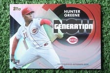 2022 Topps Update Generation Now Autographs Hunter Greene #GN-64 card
