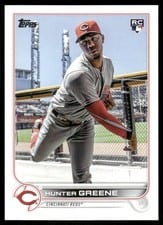 2022 Topps Update Hunter Greene SSP Variation #US160 card