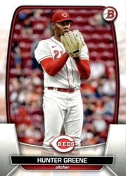2023 Bowman Base Set Hunter Greene #35 card