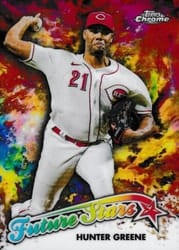 2023 Topps Chrome Future Stars Hunter Greene #FS-3 card