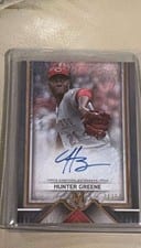 2023 Topps Museum Collection Archival Autographs Hunter Greene #AA-SM card
