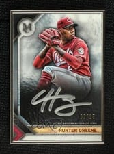 2023 Topps Museum Collection Framed Autographs Silver Hunter Greene #MFA-HG card