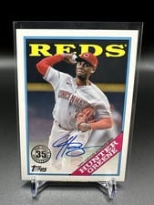 2023 Topps Update 1988 Topps Baseball Autographs Hunter Greene #88BA-HG card