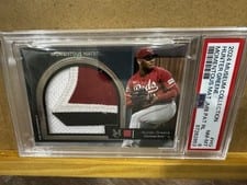 2024 Topps Museum Collection Momentous Material Jumbo Patch Autographs Hunter Greene #MMJPA-HG card