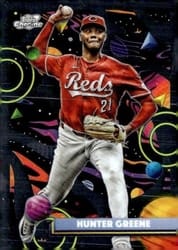 2025 Topps Cosmic Chrome Base Set Hunter Greene #81 card