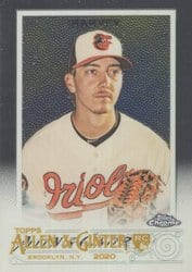 2020 Topps Allen & Ginter Chrome Base Set Hunter Harvey #177 card