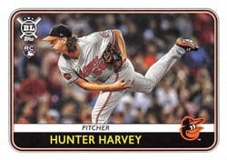 2020 Topps Big League Base Set Hunter Harvey #62 card