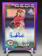 2024 Topps Pro Debut Autographs Hunter Hollan #PD-60 card
