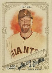 2018 Topps Allen & Ginter Base Set Hunter Pence #143 card