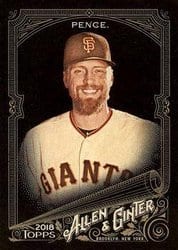 2018 Topps Allen & Ginter X Base Set Hunter Pence #143 card