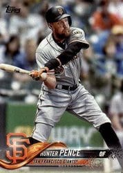 2018 Topps Base Set Hunter Pence #47 card