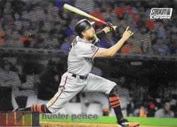 2020 Stadium Club Chrome Base Set Hunter Pence #371 card