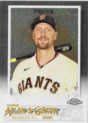 2020 Topps Allen & Ginter Chrome Base Set Hunter Pence #171 card