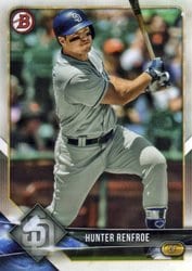 2018 Bowman Base Set Hunter Renfroe #8 card