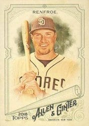 2018 Topps Allen & Ginter Base Set Hunter Renfroe #155 card