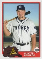 2018 Topps Archives Base Set Hunter Renfroe #257 card