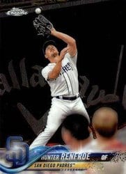 2018 Topps Chrome Base Set Hunter Renfroe #184 card