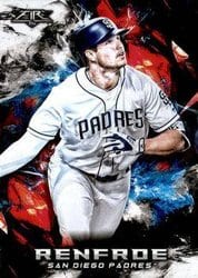 2018 Topps Fire Base Set Hunter Renfroe #98 card