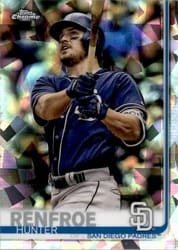 2019 Topps Chrome Sapphire Edition Base Set Hunter Renfroe #393 card