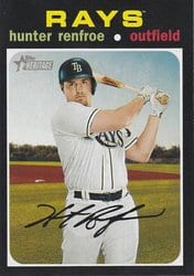 2020 Topps Heritage Base Set Hunter Renfroe #477 card