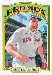2021 Topps Heritage Base Set Hunter Renfroe #578 card