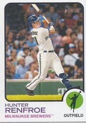 2022 Topps Heritage Base Set Hunter Renfroe #156 card