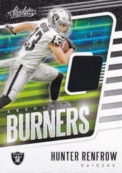 2020 Panini Absolute Absolute Burners Relics Hunter Renfrow #13 card