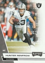 2020 Panini Playoff Base Set Hunter Renfrow #89 card