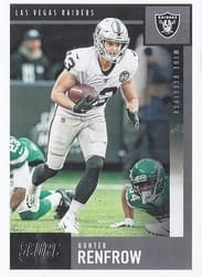 2020 Score Base Set Hunter Renfrow #155 card