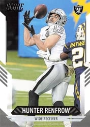 2021 Score Base Set Hunter Renfrow #227 card