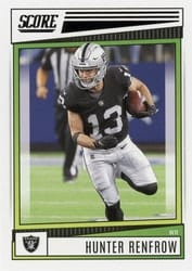 2022 Score Base Set Hunter Renfrow #123 card