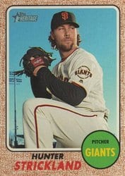 2017 Topps Heritage Base Set Hunter Strickland #505 card