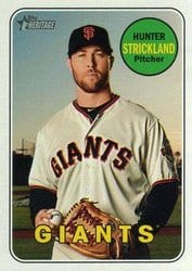 2018 Topps Heritage Base Set Hunter Strickland #515 card