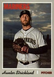 2019 Topps Heritage Base Set Hunter Strickland #712 card