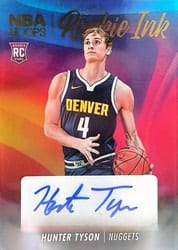 2023-24 Hoops Rookie Ink Hunter Tyson #RI-TYS card
